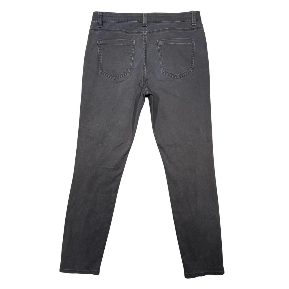 Buffalo Black Daily Mid-Rise Stretch Skinny Ankle Grazer Jeans Womens 6
